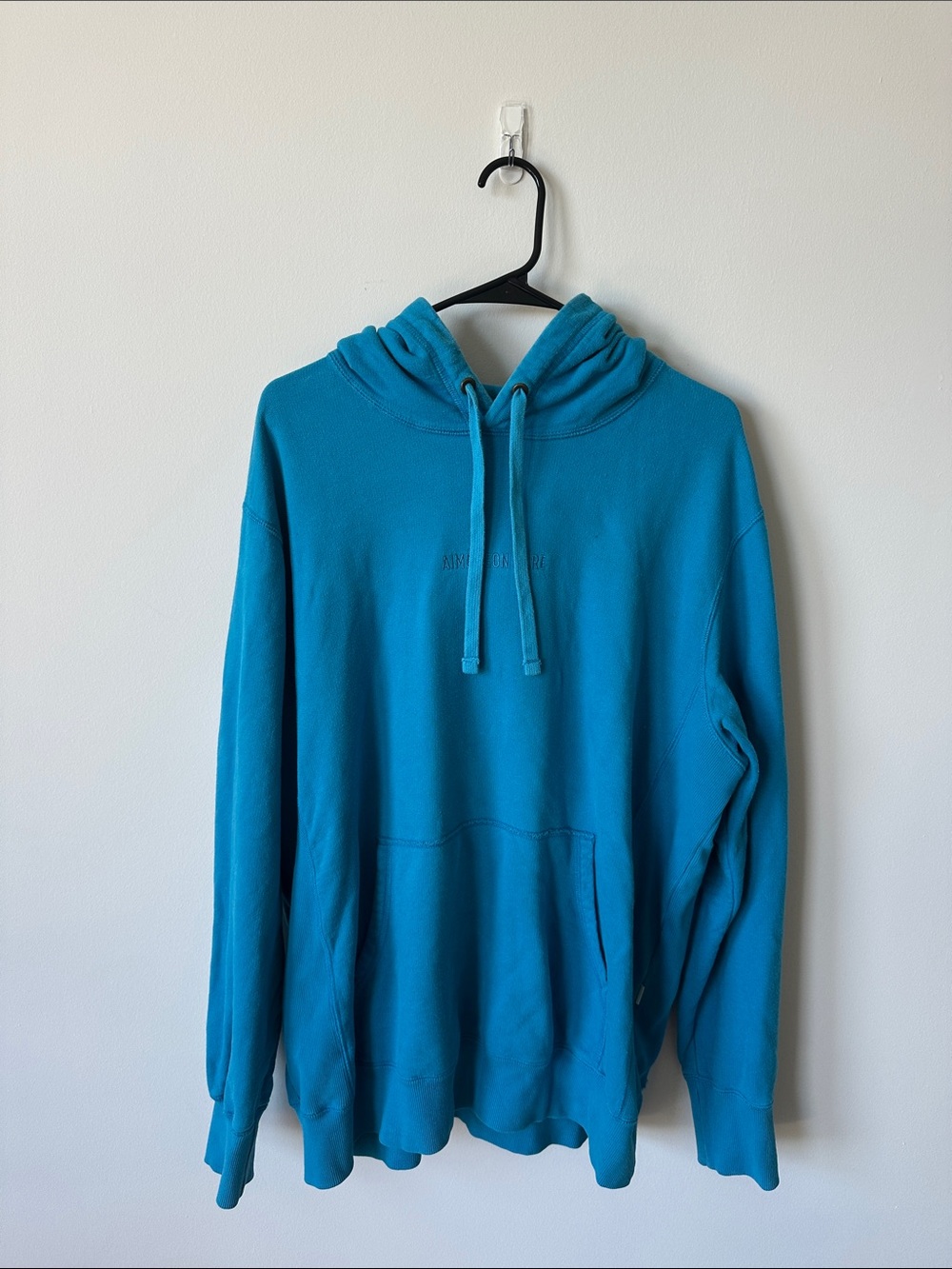 Aime Leon Dore Teal Hooded Pullover Sweatshirt